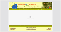 Desktop Screenshot of maisons-charentes.com